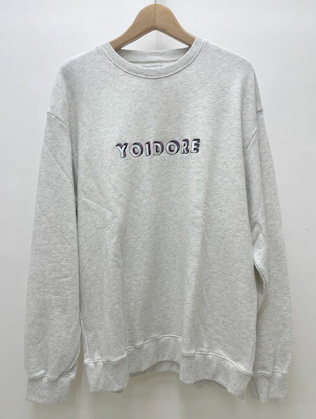 YOIDORE 【よいどれ】 クルーネック 裏毛 トレーナー スウェット 長袖 刺繍 833544