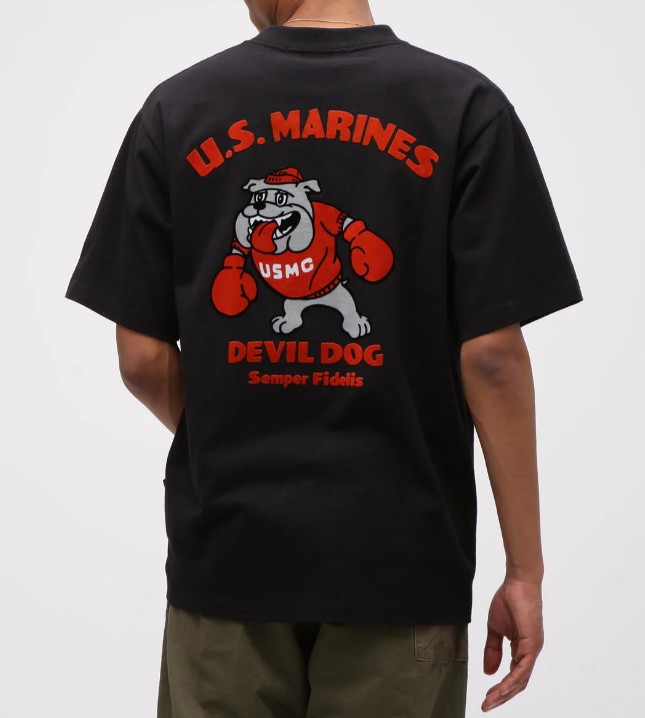 樂天商城 - AVIREX　【アビレックス/アヴィレックス】　USMC BULLDOG T-SHIRT　ブルドック　クルーネック半袖Tシャツ　783-5234003
