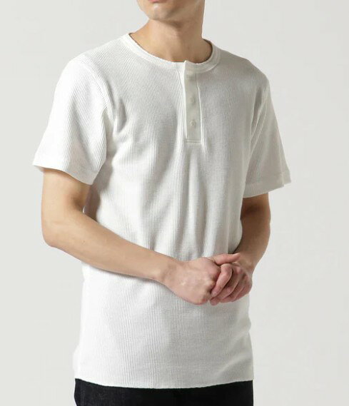 乐天商城 - AVIREX　【アビレックス/アヴィレックス】　DAILY　デイリー　S/S THERMAL HENLY TEE　サーマル　ヘンリー　クルーネック半袖Tシャツ　パックT　783-2934014(6123510)