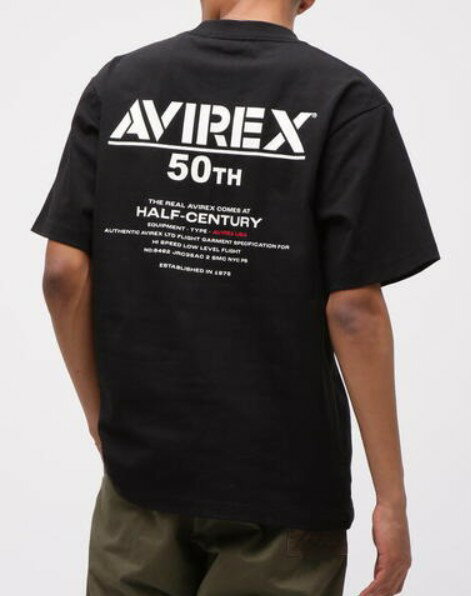AVIREX 【アビレックス/アヴィレックス】 50th Anniversary S/S T-SHIRT 50周年 半袖Tシャツ クルーネック半袖Tシャツ 783-5234005