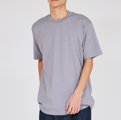 乐天商城 - Hanes　【ヘインズ】　クルーネック半袖Tシャツ　Hanes T-SHIRTS MOKU　杢グレー　無地T　HM1-D203　「クリックポスト可能、その場合は袋なしになります」