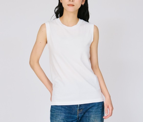 樂天商城 - Hanes　【ヘインズ】　ウィメンズ　ジャパンフィット　2枚組　スリーブレスTシャツ　ノースリーブ　レディース　5.3oz 26SS Japan Fit for HER　HW5317