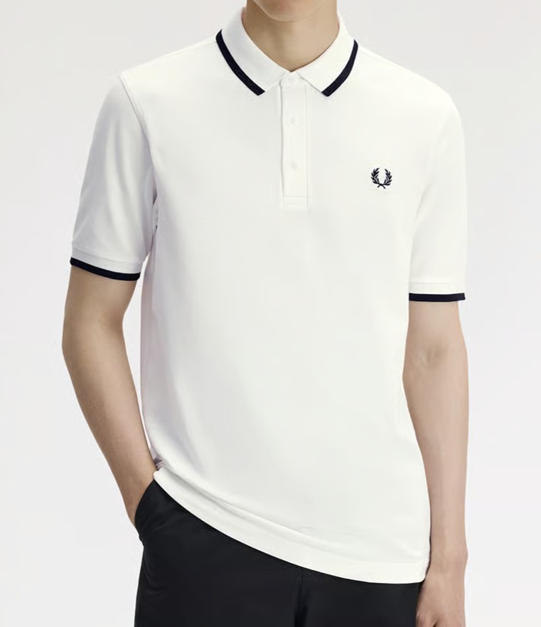 樂天商城 - FRED PERRY　【フレッドペリー】　Collar Detail Polo Shirt　鹿の子　半袖ポロシャツ　M2326