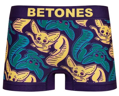 樂天商城 - BETONES　【ビトーンズ】　『クリックポストの場合はパッケージ無し』　ボクサーパンツ アンダーウェア　アニマル　動物　フェネック　ANIMAL4-D004-18NAVY