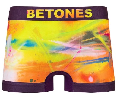樂天商城 - BETONES　【ビトーンズ】　『クリックポストの場合はパッケージ無し』　ボクサーパンツ アンダーウェア　ペイント　PAINT2-PNT002-1PURPLE