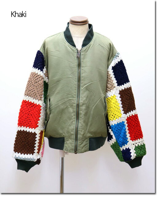 Rakuten - MR.REMAKEMAN　【ミスターリメイクマン】　Crochet Sleeve MA-1　クロシェット　スリーブ　MA-1　MR-2507653