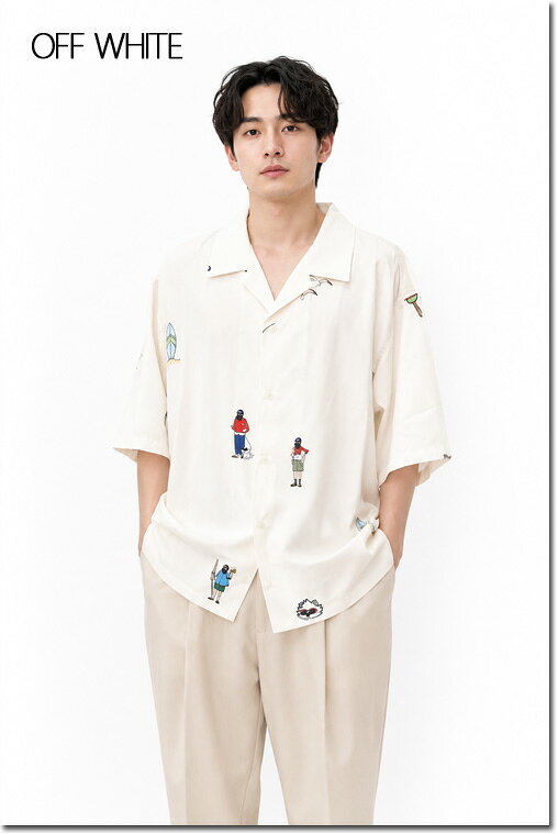 Rakuten - modemdesign　【モデムデザイン】　FUN　おじさん　アロハ　半袖シャツ　TIGERS OJI　F-26027537