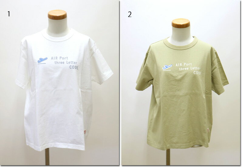 Rakuten - 快晴堂 【かいせいどう】 　半袖UNI Tシャツ COMFORT FIT【Around the World】B柄エアポート3レター　レディース　61C-111