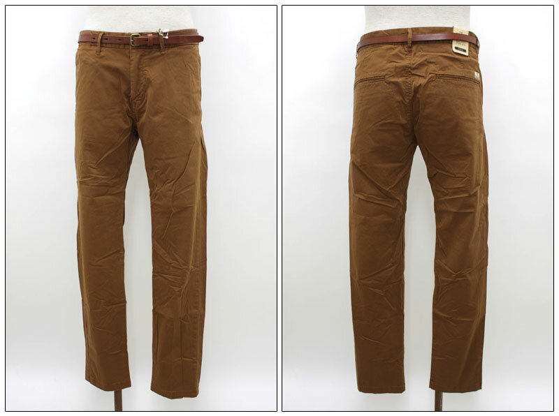 樂天商城 - SCOTCH＆SODA　【スコッチ＆ソーダ】　ベルト付きベーシックスリムフィットチノパンツ　SC80001-31　【10P09Jul16】
