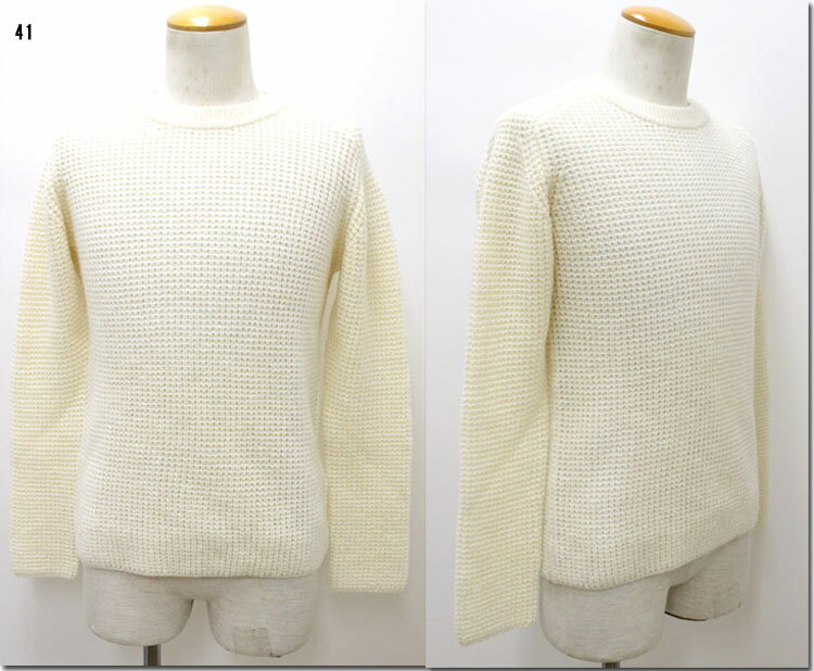 樂天商城 - Blue Work　【ブルーワーク】　片畦クルーネックセーター　ニット　プルオーバー　54-02-54-02104　【10P09Jul16】