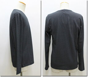 HIDEAWAYSBLACKbyNICOLE【ハイダウェイニコル】ジャカードVネックTシャツ8165-9830