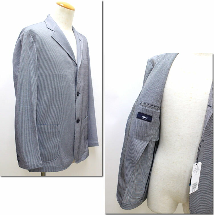vital MONSIEUR NICOLE　【ヴィタルムッシュニコル】　COOLMAXドビーニットジャケット　8169-3501　【10P09Jul16】