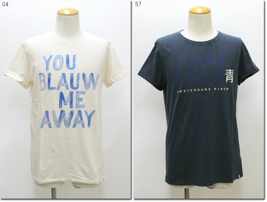 SCOTCH&SODA 【スコッチ&ソーダ】 ※ネイビーは色焼け B品 クルーネック半袖ロゴTシャツ 282-54404