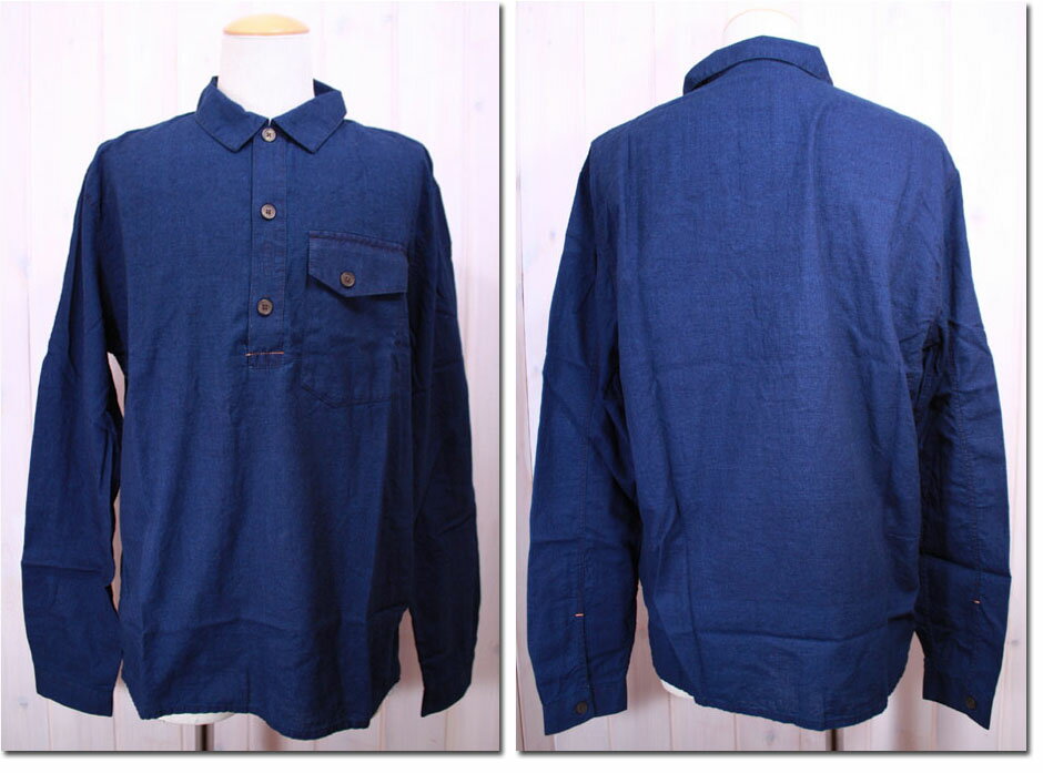 乐天商城 - NUDIE jeans　【ヌーディージーンズ】　インディゴスキッパー長袖シャツ　33161-3012　【10P09Jul16】