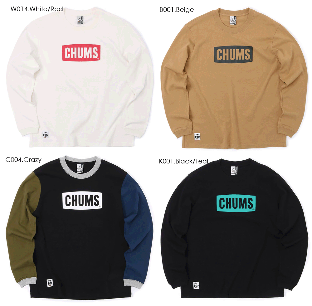 樂天商城 - CHUMS　【チャムス】　チャムスロゴ　ロングスリーブTシャツ　長袖Tシャツ　カットソー　CHUMS Logo L/S T-Shirt　CH01-1828