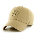 47Brand 　 ニューヨークヤンキース　トーナル 定番キャップ ’47クリーンナップ　カーキ　Yankees Tonal ’47 CLEAN UP Khaki ベースボールキャップ