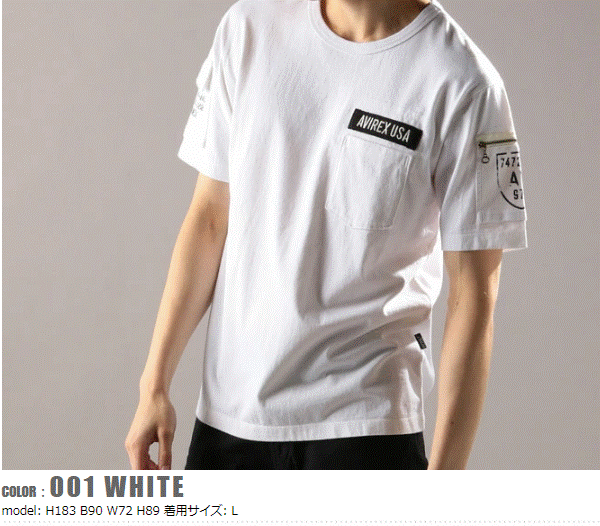 樂天商城 - AVIREX　【アビレックス/アヴィレックス】　ファティーグ Tシャツ　SS FATIGUE T-SHIRT　クルーネック半袖Tシャツ　　6113328