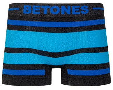 BETONES 【ビトーンズ】 『クリックポストの場合はパッケージ無し』 ボクサーパンツ アンダーウェア ボーダー ブラック エイカー BLACK AKER BAK001