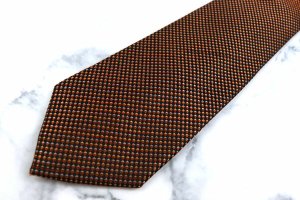 ティーケーミクスパイス THE SHOP TK MIXPICE ドット柄 ブラウン シルク ブランド ネクタイ 送料無料 【中古】【美品】