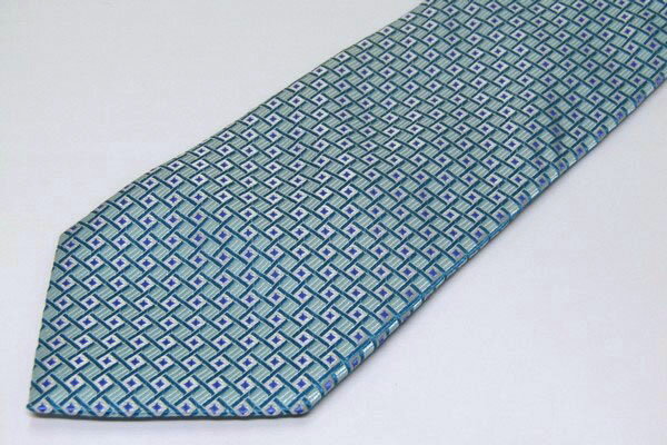 ブリックハウス チェック柄 ドット柄 シルク100％ メンズ ネクタイ 送料無料 【中古】【美品】