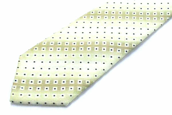 ブリックハウス BRICK HOUSE ドット柄 ストライプ柄 ナロータイ メンズ ネクタイ 送料無料 【中古】【美品】