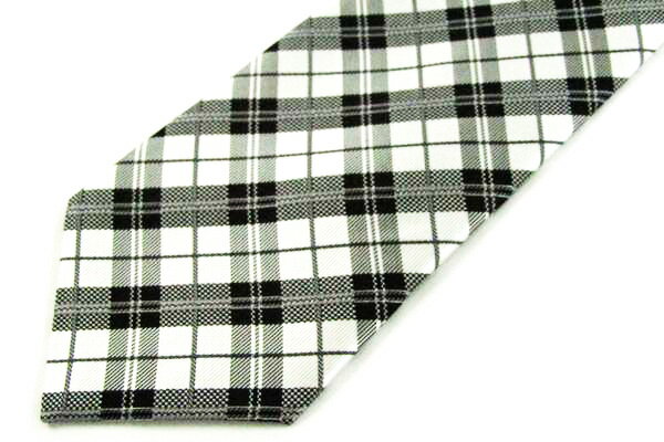 ブリックハウス BRICK HOUSE チェック柄 メンズ ネクタイ 送料無料 【中古】【美品】