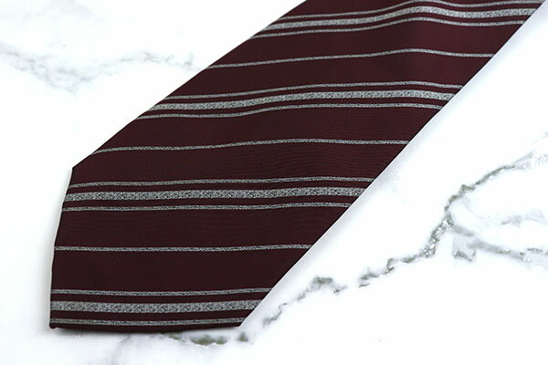 シンプルフレーズクラバット SIMPLE PHRASE CRAVAT ストライプ柄 メンズ ネクタイ 送料無料 【中古】【美品】