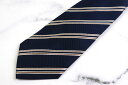 シンプルフレーズクラバット SIMPLE PHRASE CRAVAT ストライプ柄 メンズ ネクタイ 送料無料 【中古】【美品】(4)