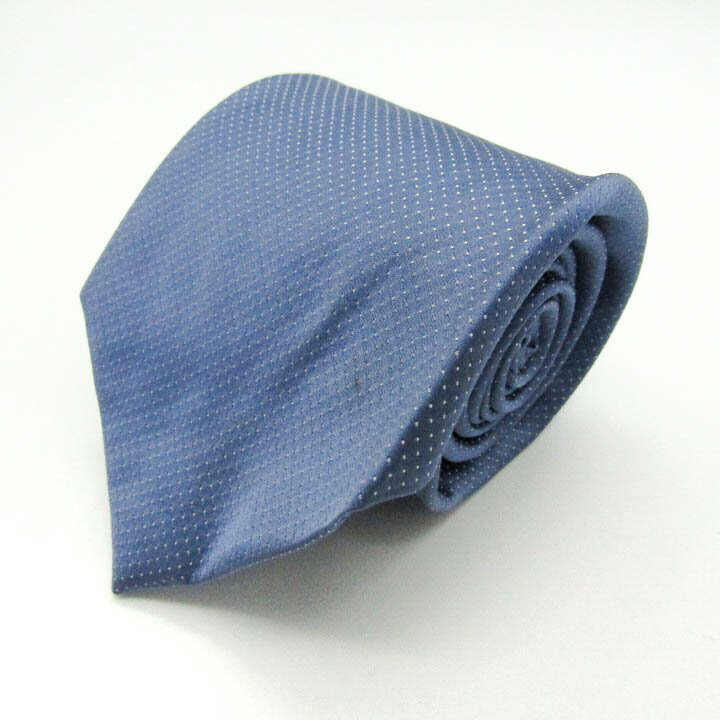 フェアファクス FAIRFAX シルク 日本製 ハンドメイド ドット柄 ネイビー シルク ブランド ネクタイ 送料無料 【中古】