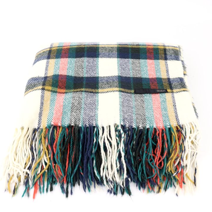 【中古】ヘザーストールチェック大判...