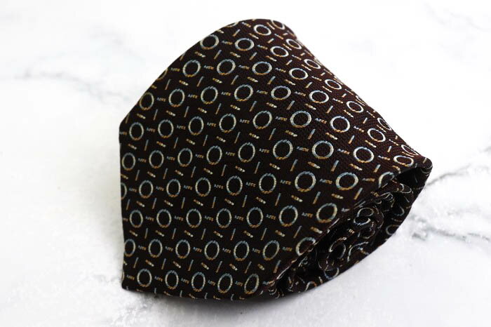 YUKISABURO WATANABE ユキサブロウワタナベ ブランド ネクタイ シルク ドット柄 小紋柄 メンズ ブラック 【中古】