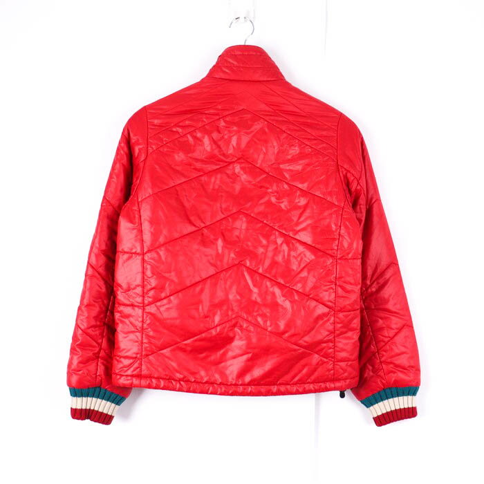 エーグル ブルゾン 中綿 ジャケット アウトドア アウター レディース XSサイズ レッド AIGLE 【中古】