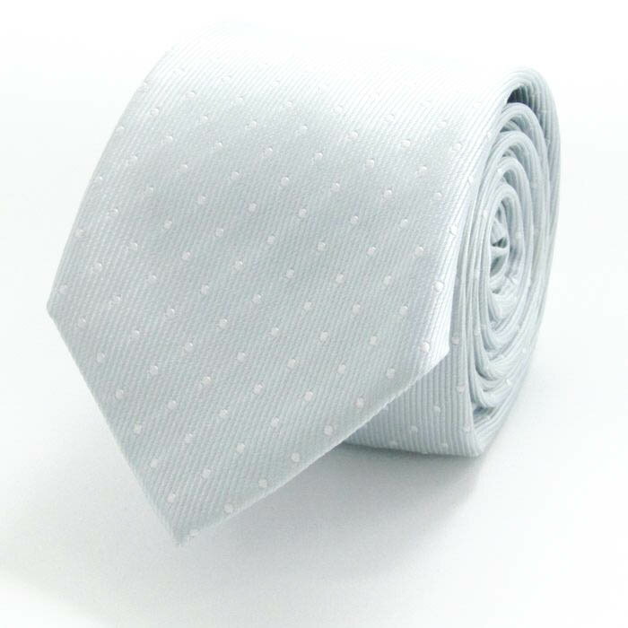 THE SUIT COMPANY スーツカンパニー ブランド ネクタイ シルク ドット柄 メンズ グレー 【中古】