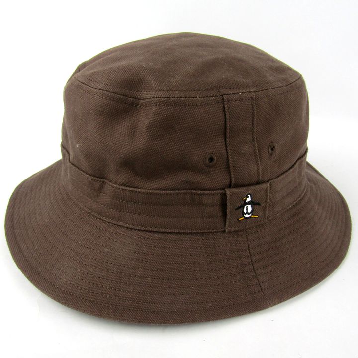 マンシングウェア ハット ロゴ キャップ ブランド 帽子 メンズ M 56.5cmサイズ ブラウン Munsing wear 【中古】