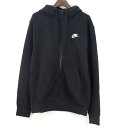 NIKE ナイキ パーカースウェット スエット フード スポーツウエア― ジャケット 黒 メンズ Sサイズ ブラック 【中古】