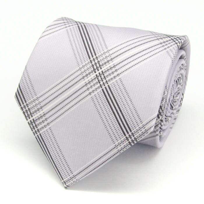 BRICK HOUSE ブリックハウス ブランド ネクタイ シルク 格子柄 チェック柄 東京シャツ メンズ パープル 【中古】