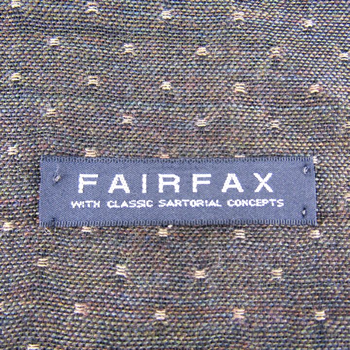 フェアファクス マフラー ドット柄 ウール/シルク混 イタリア製 ブランド 小物 レディース ブラウン FAIRFAX 【中古】 2