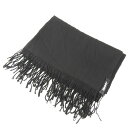 ダナキャラン マフラー ストール 無地 ブランド 小物 レディース ブラック Donna Karan 【中古】(4)