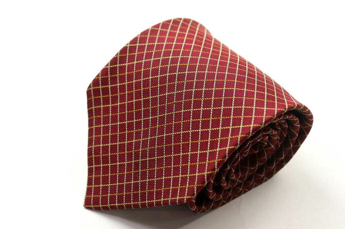 CRICKET クリケット ブランド ネクタイ シルク メンズ レッド 【中古】