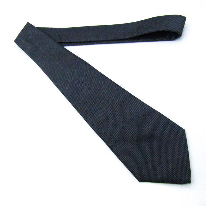 シンプルフレーズクラバット ブランドネクタイ チェック柄 格子柄 メンズ グレー SIMPLE PHRASE CRAVAT 【中古】