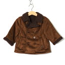 コムサイズム ピーコート 裏ボア アウター ベビー 男の子用 80サイズ ブラウン COMME CA ISM 【中古】