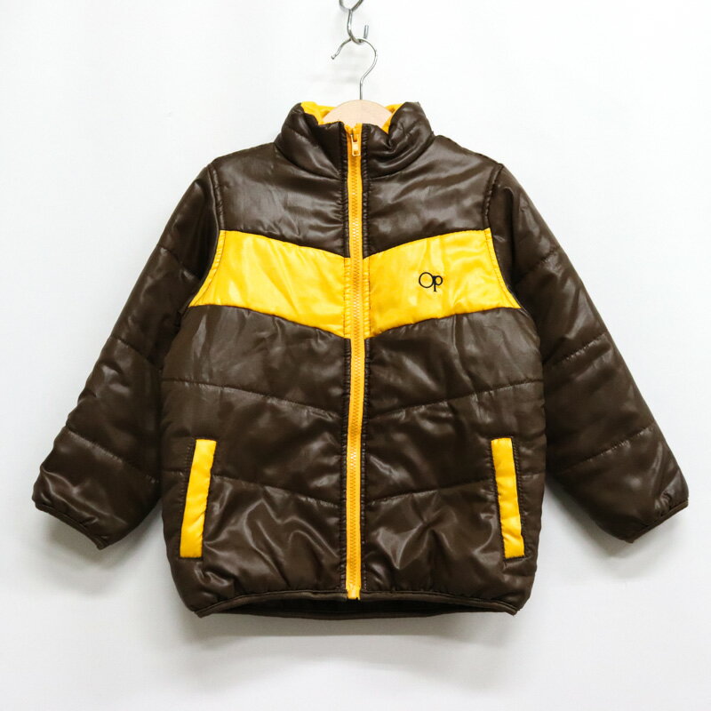 オーシャンパシフィック ナイロンジャケット 中綿入り ジャンパー アウター キッズ 男の子用 S(100-110)サイズ ブラウン oceanpacific 【...