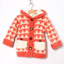 レモンツリー ボアジャケット ショートコート アウター キッズ 女の子用 100サイズ オレンジ LEMON TREE 【中古】(4)