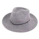 ニコアンド 中折れハット ウール フェルト つば広 ブランド 帽子 レディース グレー niko and... 【中古】