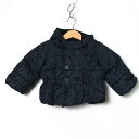 ギャップ ナイロンジャケット ドット柄 中綿入り ジャンパー アウター ベビー 女の子用 80サイズ ブラック GAP 【中古】