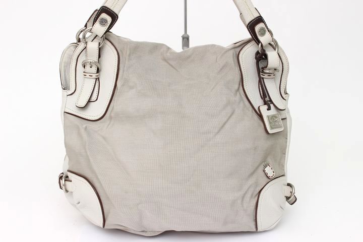 ペレボルサ トートバッグ ワンショルダーバッグ 肩掛け ブランド 鞄 カバン レディース グレー系 PELLE BORSA 【中古】