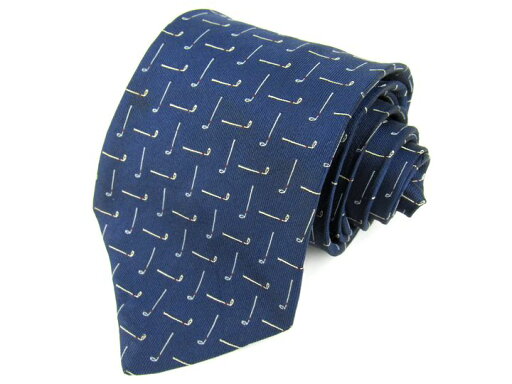 ダンヒル ブランドネクタイ ゴルフ柄 シルク メンズ ネイビー Dunhill 【中古】 ダンヒル ブランドネクタイ ゴルフ柄 シルク メンズ ネイビー Dunhill 【中古】