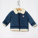 チャンピオン ボアブルゾン アウター ベビー 男の子用 90サイズ ブルー Champion 【中古】