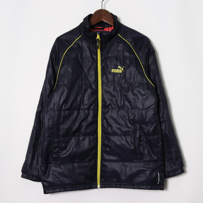 プーマ ナイロンジャケット 中綿入り ジャンパー アウター キッズ 男の子用 150サイズ ブラック PUMA ..