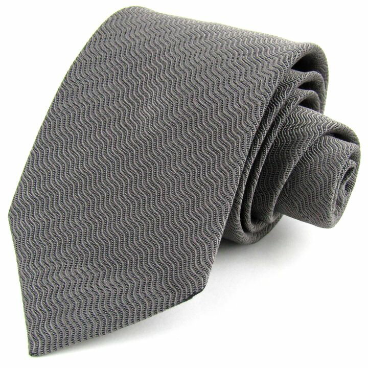 リキエル オム ブランドネクタイ 総柄 シルク メンズ グレー RYKIEL HOMME 【中古】